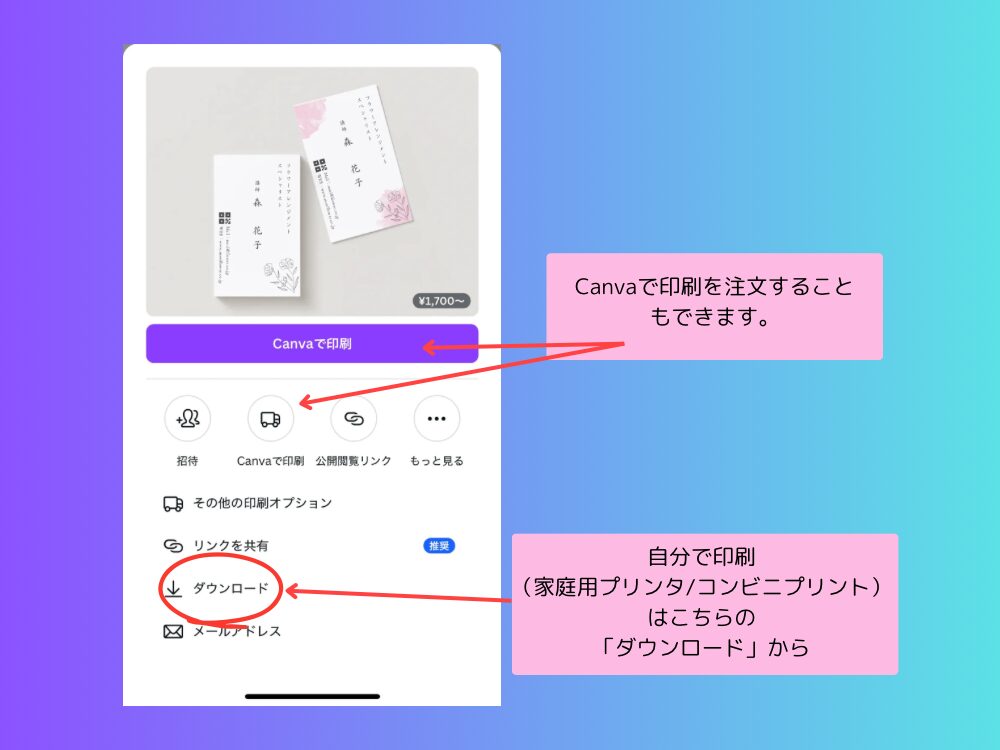 印刷の注意