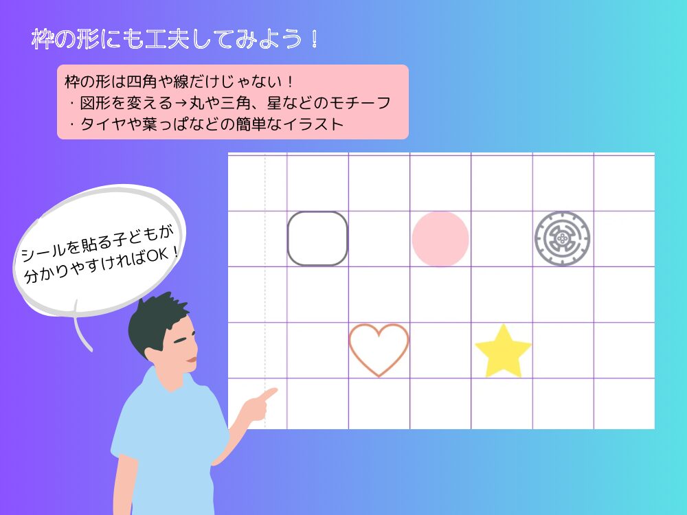 枠の例