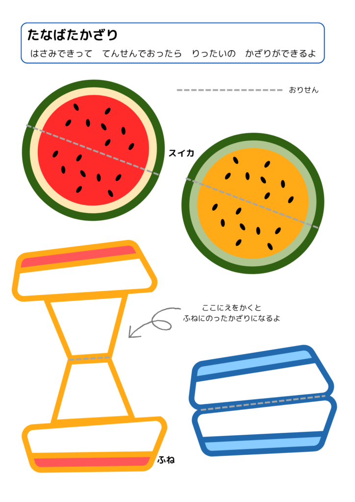 スイカと船