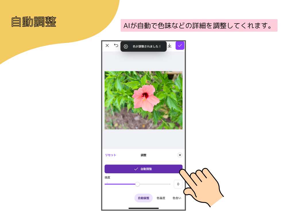 自動調整機能