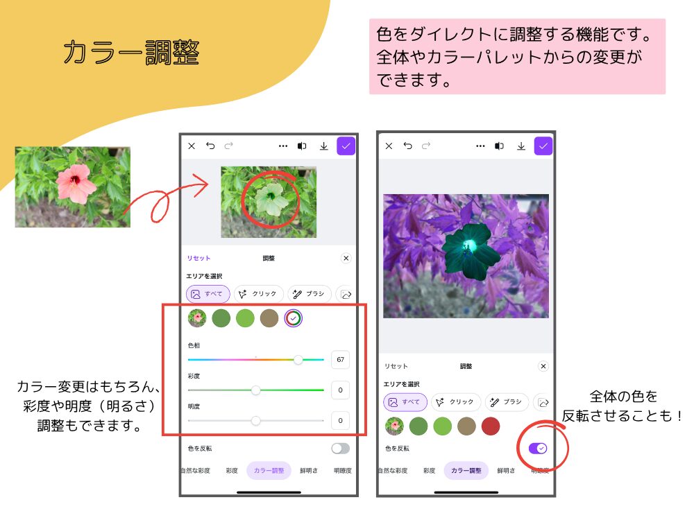 カラー調整