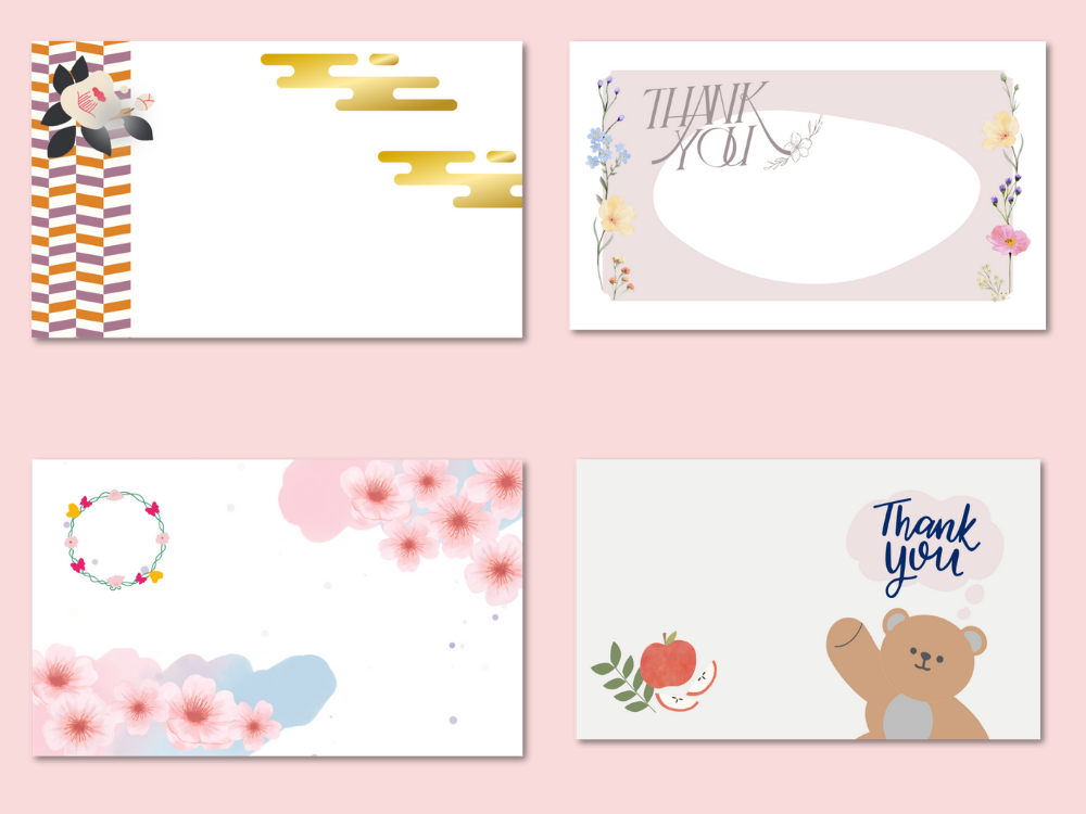 Thankyouカードメッセージ書き込みタイプ