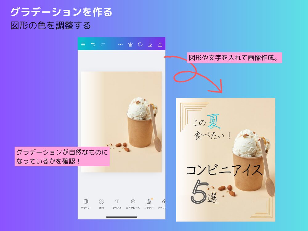 グラデーションぼかし