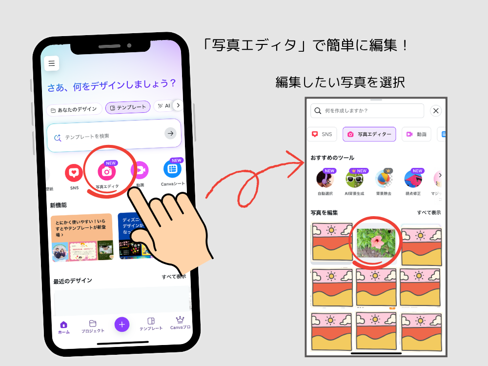 写真エディタ