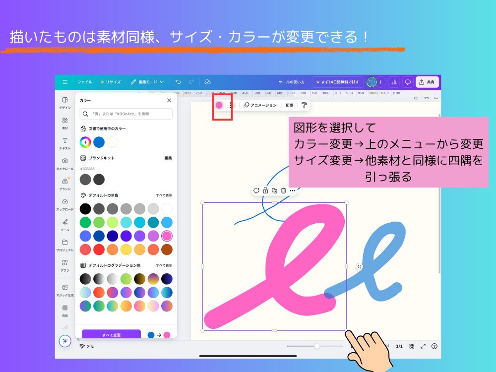 １つの素材として使用
