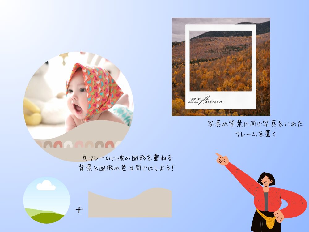 Canvaフレームアレンジ
