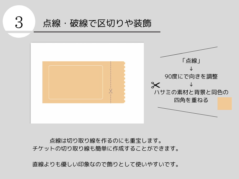 点線破線の活用