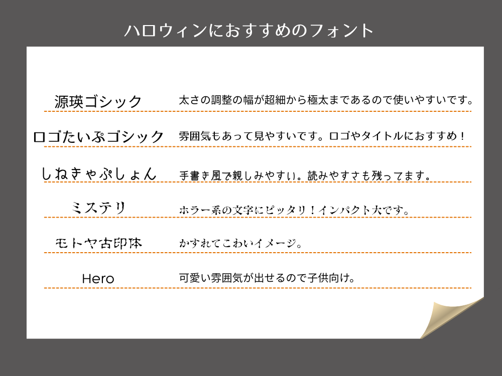 Canvaハロウィン　フォント
