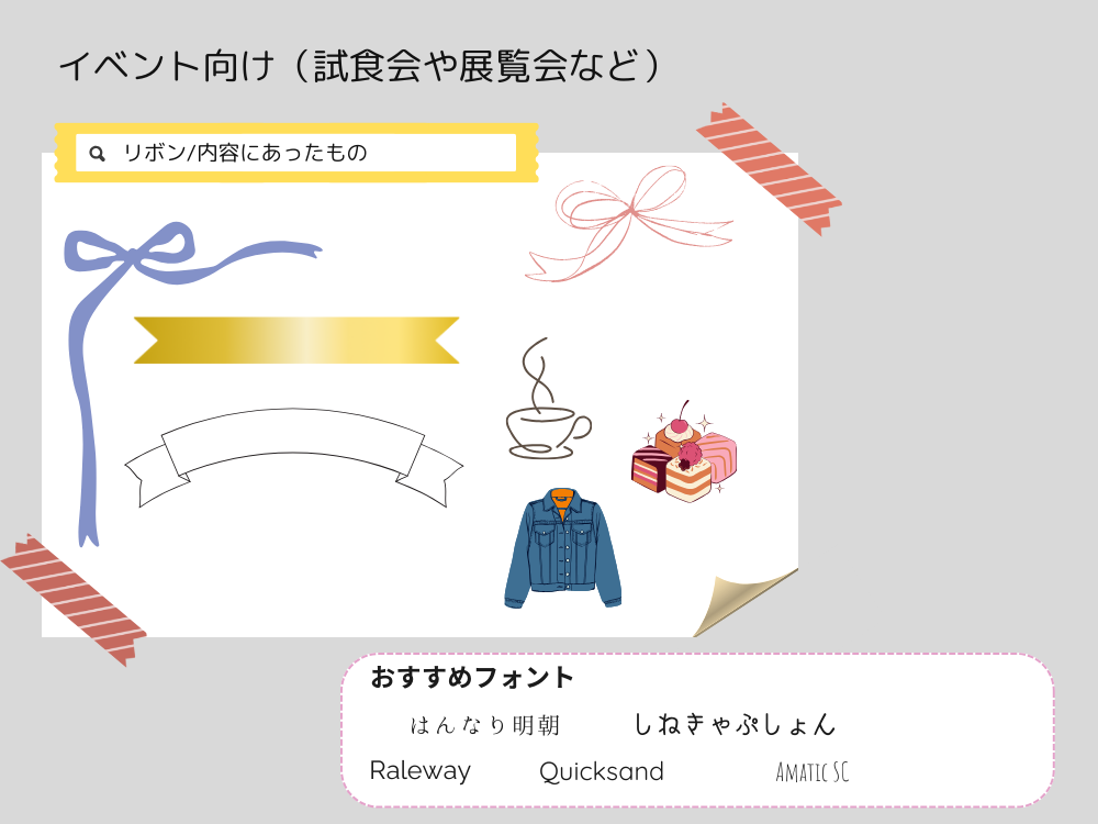試食会の素材