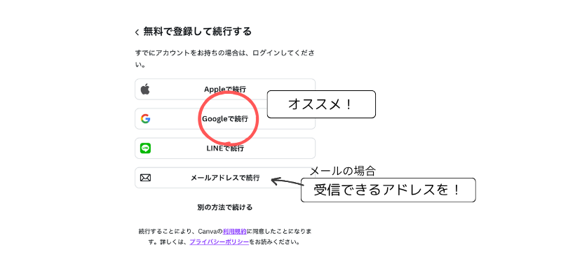 Canva登録