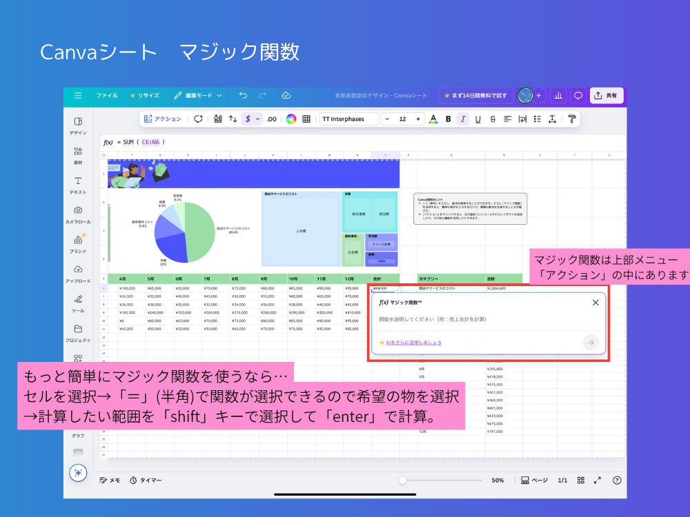 Canvaシート　マジックシート