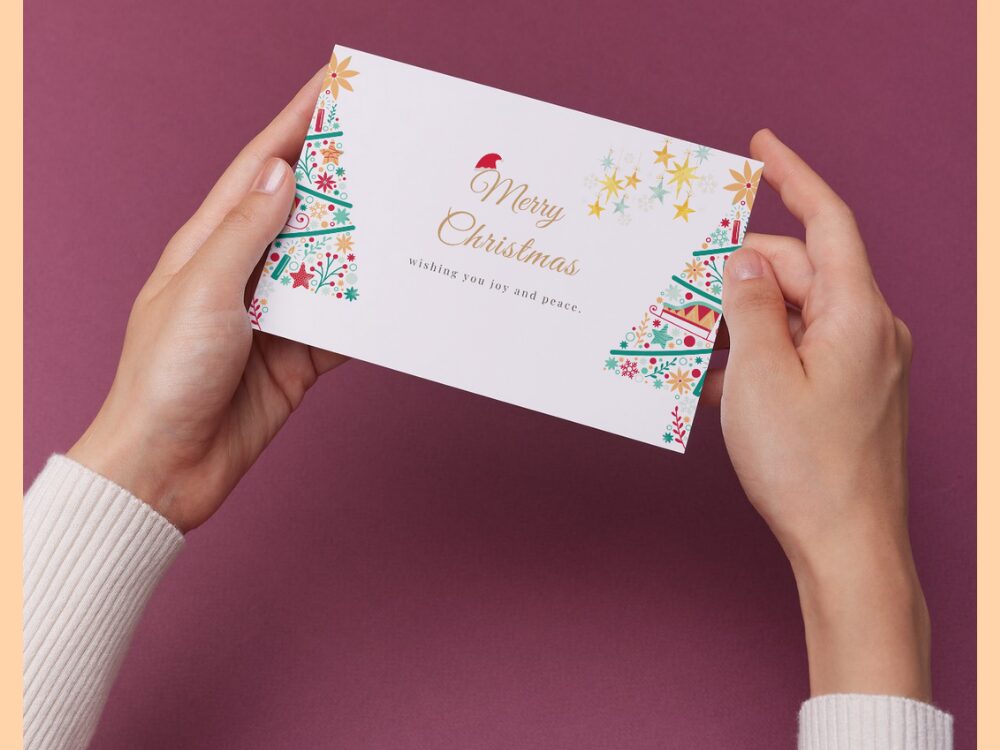 クリスマスカード　友だち